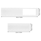 Adjustable Tension Shelf 3-Pack White ABS PP for Closet and Cabinet Storage Organizer V1369-AZ3-W-18019