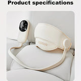 6-Zone Airbag Heat Therapy Head & Eye Massager Precise Kneading Relaxes Neck and Head, Three-Level V1232-TBAMY-001