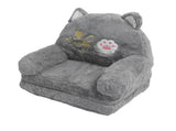 Kids Sofa for Baby Toddler Cute Cartoon Cat Convertible Armrest Chair Fold Out Couch Bed for Napping V1294-YM0901-3116230017311