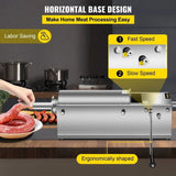 Manual Sausage Stuffer, 5 L / 11 LBS Horizontal Sausage Machine, Dual-Speed Meat Stuffer, Made of V952-GCJSDSPS5L0000001V0