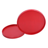 2Pcs/Set Red Round Tray Tea Cup Fruit Dessert Plate Serving Tray for Hotel Restaurant Home V1294-YM0901-3118210229211