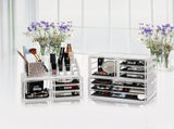 11 Drawers Clear Acrylic Tower Organiser Cosmetic jewellery Luxury Storage Cabinet V63-831611