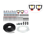 30m Drip Irrigation Kit Tubing Hose Nozzles Adapters Valves Drippers Set Garden Watering System V1294-YM0714-3111210221711