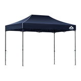 Instahut Gazebo Pop Up Marquee 3x4.5m Folding Tent Camping 500D Oxford Navy GAZEBO-T-3X45-F-NA