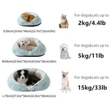Semi-Enclosed Pet Bed with Plush Comfort and Anti-Slip Base Ideal for Cats and Small to Medium V1341-ZY-R2BJ25BQ-M-BLUE