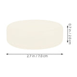 Hockey Pucks White PVC 6Pcs For Skill Enhancement V1369-AZ3-W-17218