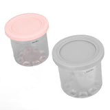 2PCS Ice Cream Pints Cup 600ml Ice Cream Container Storage Jar for Ninja NC299AMZ NC300s Grey and V1294-YM0703-3113230124912