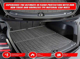 6 piece Tesla Model Y Floor Mats for Front and Rear Trunk Front Passenger and Driver Side V63-847811