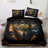 Nature-Inspired Floral Duvet Cover Set - Hypoallergenic Fabric-King V745-AQ044130K3