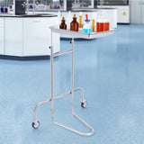 VEVOR Stainless Steel Lab Cart with Single Tray & 2 Silent Wheels for Lab Clinic V952-SYSTCECKFSS2HAV26V0