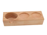 Wooden Coffee Tamper Holder 3 Hole Slip Resistant Coffee Tamping Station for Cafes Home Restaurant V1294-YM0717-3118220188112