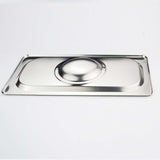 SOGA 2X Gastronorm GN Pan Lid Full Size 1/1 Stainless Steel Tray Top Cover GP5501-JLID1F-X2