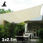 Wallaroo Waterproof 160GSM Outdoor Sun Shade Sail Canopy Cream 3 x 2.5m WPSS-3X25