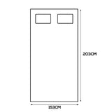 Dreamz Bamboo Pillowtop Mattress Topper Queen MT1005-Q