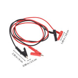 4 Pairs Alligator Clips for Multimeter with Rubber and Copper, Ideal for Auto Repair and Electrical V1370-AZ4-19887