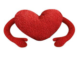 Red Heart Pillow Cartoon Plush Soft Comfortable Heart Shaped Pillow Toy Decoration for Living Room V1294-YM0626-3117220311111