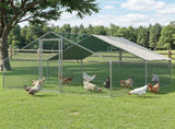i.Pet Chicken Coop Cage 3x4x2m Galvanised Steel PET-CHICK-CAGE-B-3X4