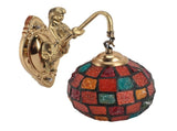 Turkish Wall Sconce Glass Iron 60W E27 E26 Hardwired Decorative Mosaic Wall Lamp for Living Room V1294-YM0901-3119240097711