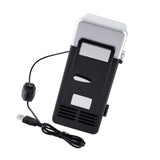 LED Mini USB Refrigerator USB Refrigerator Drinks Beverage Cans Refrigerator and Heater Black V1294-YM0722-JY05497-02