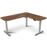 FORTIA Corner Standing Desk, 160x140cm, 72-118cm Sit to Stand Up Electric Height Adjustable, Walnut V219-ADKCORFOR1WLSA