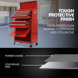 BULLET 8 Drawer Tool Box Cabinet Chest Storage, Toolbox Garage Organiser Set, Red V219-TOLCABBU81RA