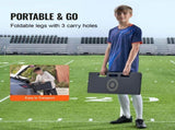 Soccerer Board, 32"X12" Portable Soccer Wall with 2 Angles, Foldable HDPE Kickback V952-ZQHDBHDPEL32Z6HCXV0