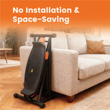 Simulate Ski Training Board Non-Slip Slide Stepper Training Machine with 2 Resistance Bands and V985-SLIDESTEPPER