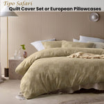 Accessorize Tipo Safari Chenille Quilt Cover Set Queen V442-HIN-QUILTCS-TIPO-SAFARI-QS