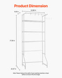 VEVOR Over Washer and Dryer Storage Shelf Single Row 3 Tiers Washer Rack White V952-LDXYJZJTJKDPTAU69001V0