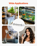 UV Water Purifier, 12W 1GPM, 220V Versatile Ultraviolet Water Purifier Filter with Stainless Steel V952-SJHXTUV12W4GEMV6YV3