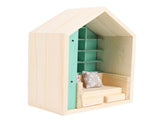 Anxiety Book Shelf Shake Away Your Anxiety Handcrafted Doll House Decoration Wooden Miniature V1294-YM0901-3115240100211