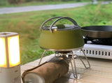 Blue 1L Portable Collapsible Camping Kettle - Food-Grade Silicone Body with 304 Stainless Steel V888-ELOSUNG45201
