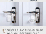 2 Pieces Door lock Door handle locks for childproof & pet-proof Door handle locks for toddlers V1188-NK-BOL-459