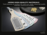 4-Piece Multi-Functional Kitchen Grater and Vegetable Slicer Set with Cutter, Assorted Color Options V1192-AZ-W-22471
