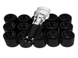 SWETRACE 16X Lug Nuts Black Aluminium Alloy Car Wheel Nut Covers Daily Use V1189-LWWAL-20260327-03805