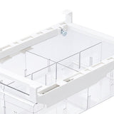 Fridge Drawer Box Transparent Multi Grids Pull Out Refrigerator Organizer for Fruit Vegetable Egg V1294-YM0901-3117240114911