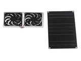 Solar Panel Fan Kit 100W Dual Fans IP67 Waterproof Low Noise Wide Application Solar Powered Fan For V1294-YM0715-3111220138411