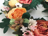 Peony Flower Garland Front Door Decoration Flower Lintel Pendant Imitation Flower Wall Decoration V1294-YM0715-211201LW03-3