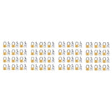 48 Pack Mini Padlock Small Padlock Solid Brass Locks with 144 Key for Luggage Lock,Backpack,Gym V1192-AZ-W-22085