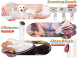 All-in-One Pet Grooming Vacuum Kit with Electric Clipper & Brushes for Dogs and Cats, Low Noise & V1107-CS-GDCWXCQ