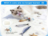Interactive Electric Cat Toy Fish Set 3 Realistic Mini Simulation Fish with Motion-Activated V1341-ZY-DQ7V9CEA-MULTICOLOR