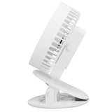 Portable Desk Fan 3 Speed Wind Mini Desktop Fan with Clip for Home Office and BedroomWhite V1294-YM0721-3113210022511