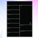 2-Pack Weekly Magnetic Calendar Pads for Refrigerator, Memo Boards Organizer for Notes, Reminders V1369-AZ3-W-12864