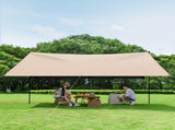 Outdoor camping square sky curtain, black glue sky curtain, sun and rain protection V888-ELOSUNG10041