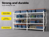 3Mx2M Giantz Garage Shelving Warehouse Rack WR-F-30006-200WH-ABC