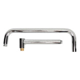 Shower Head Extension with Flange S Shape Shower Arm Wall Mount Rotatable Stainless Steel Shower V1294-YM0710-3112230074211