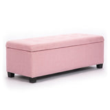 Storage Ottoman Stool 102cm Fabric PINK V274-FT-GQ003-PK