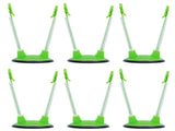 6Pcs Food Storage Bag Holder Stand HandsFree Bag Racks Home Kitchen Accessory Green V1294-YM0718-3118200280111
