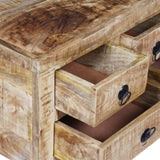 Coffee Table Rough Mango Wood 70x70x40 Cm 43_243979