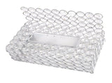 Crystal Tissue Box Paper Rack Office Table Accessories Tissue Case Holder Wedding Decoration V1294-YM0901-3115200124811